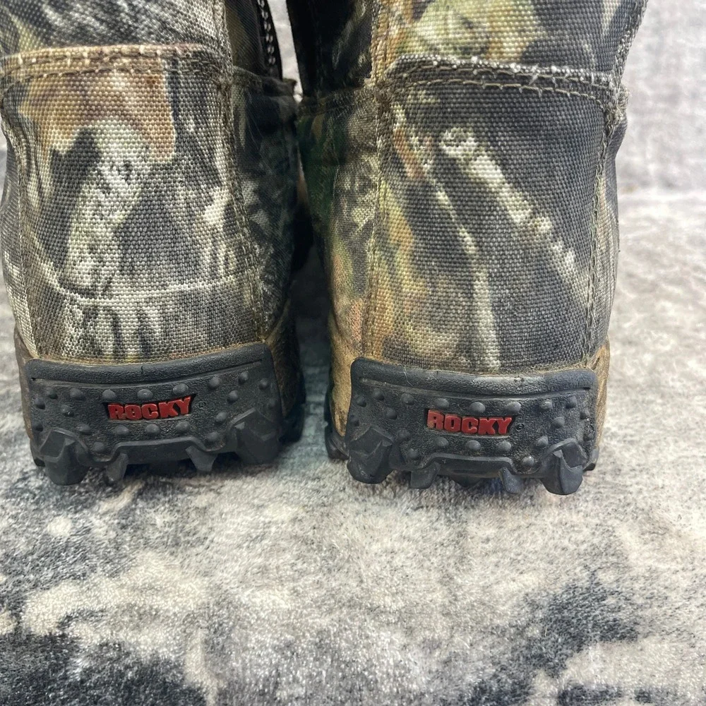 Rocky Mens 9 M Mossy Oak Breakup Country Camo Waterproof Snake Boots